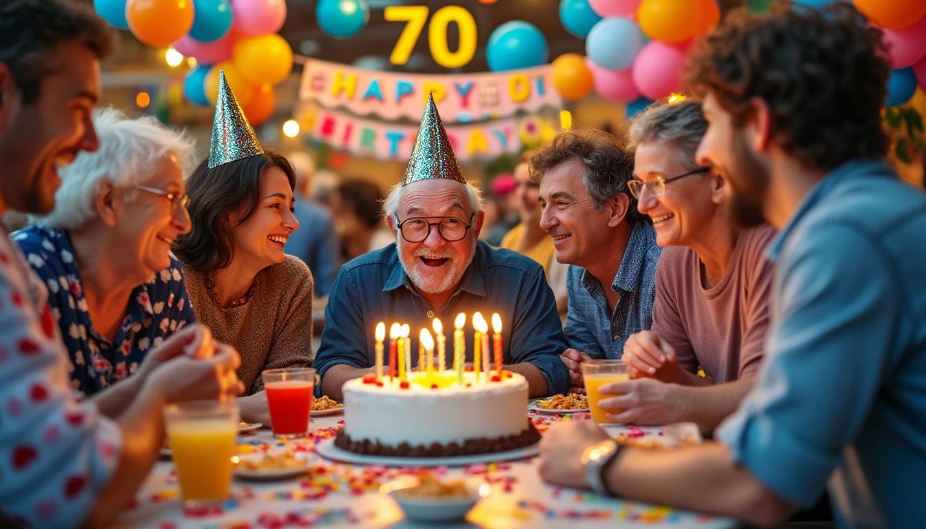 découvrez comment célébrer 70 ans de vie avec humour et une belle dose de pensées positives. une occasion unique de partager des souvenirs, des rires et des réflexions inspirantes sur la vie. rejoignez-nous pour une fête mémorable remplie de joie et de sagesse!