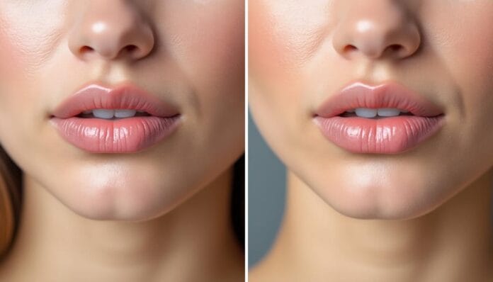 Injection de lèvres : résultats avant et après avec 1 ml découvrez les résultats impressionnants de l'injection de lèvres avec 1 ml. avant et après, apprenez tout sur cette procédure esthétique pour des lèvres pulpeuses et bien définies. transformez votre sourire en toute sécurité avec des résultats visibles !