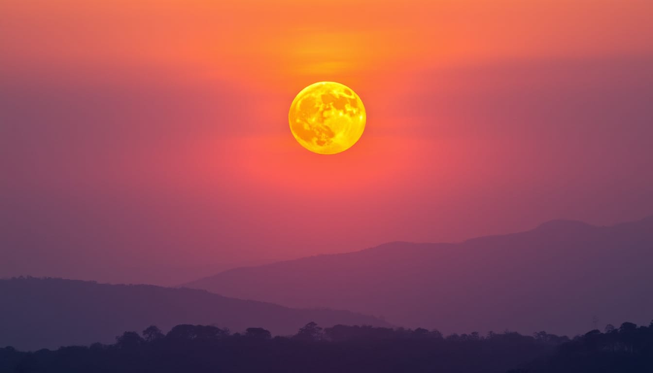 découvrez pourquoi la lune prend parfois une teinte orange fascinante lors de certaines nuits et les phénomènes naturels qui expliquent ce spectacle céleste.
