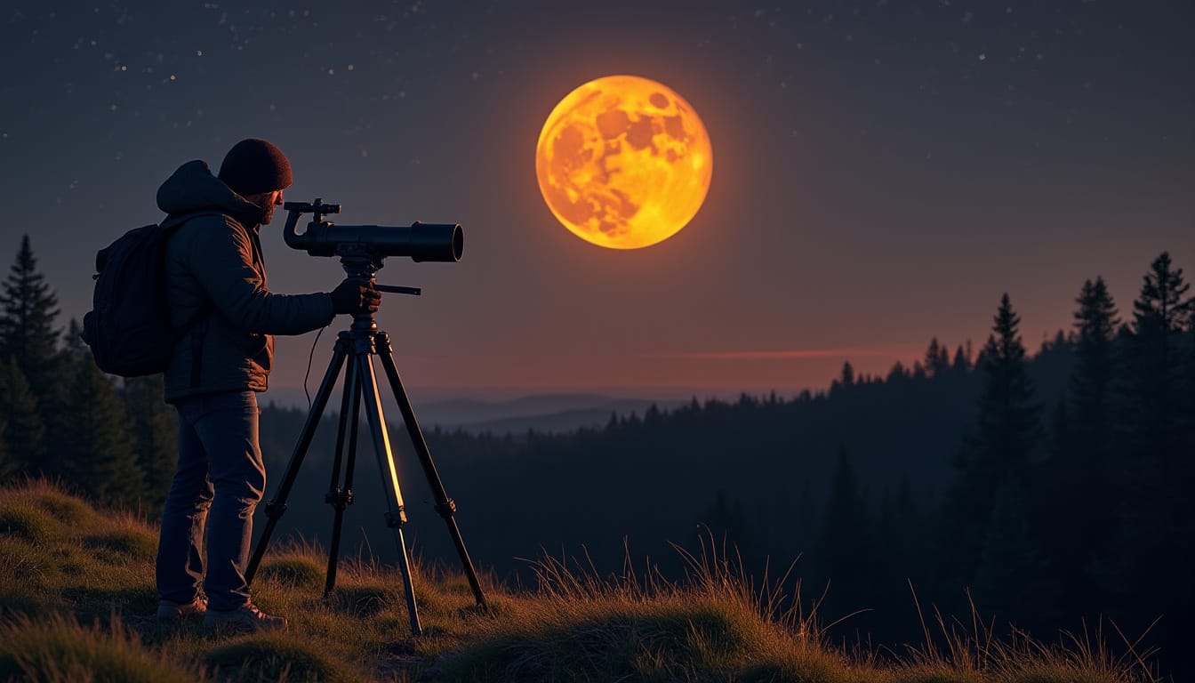 découvrez pourquoi la lune prend parfois une teinte orange éclatante dans le ciel nocturne. explications scientifiques et phénomènes atmosphériques à l'origine de cette couleur surprenante.